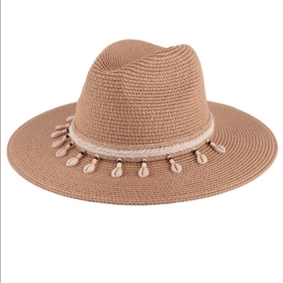 Cowrie Shell Panama Hat BRAND NEW - Picture 5 of 13